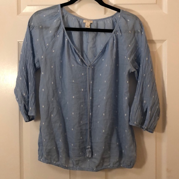 J. Crew neck-tie top - Picture 2 of 2